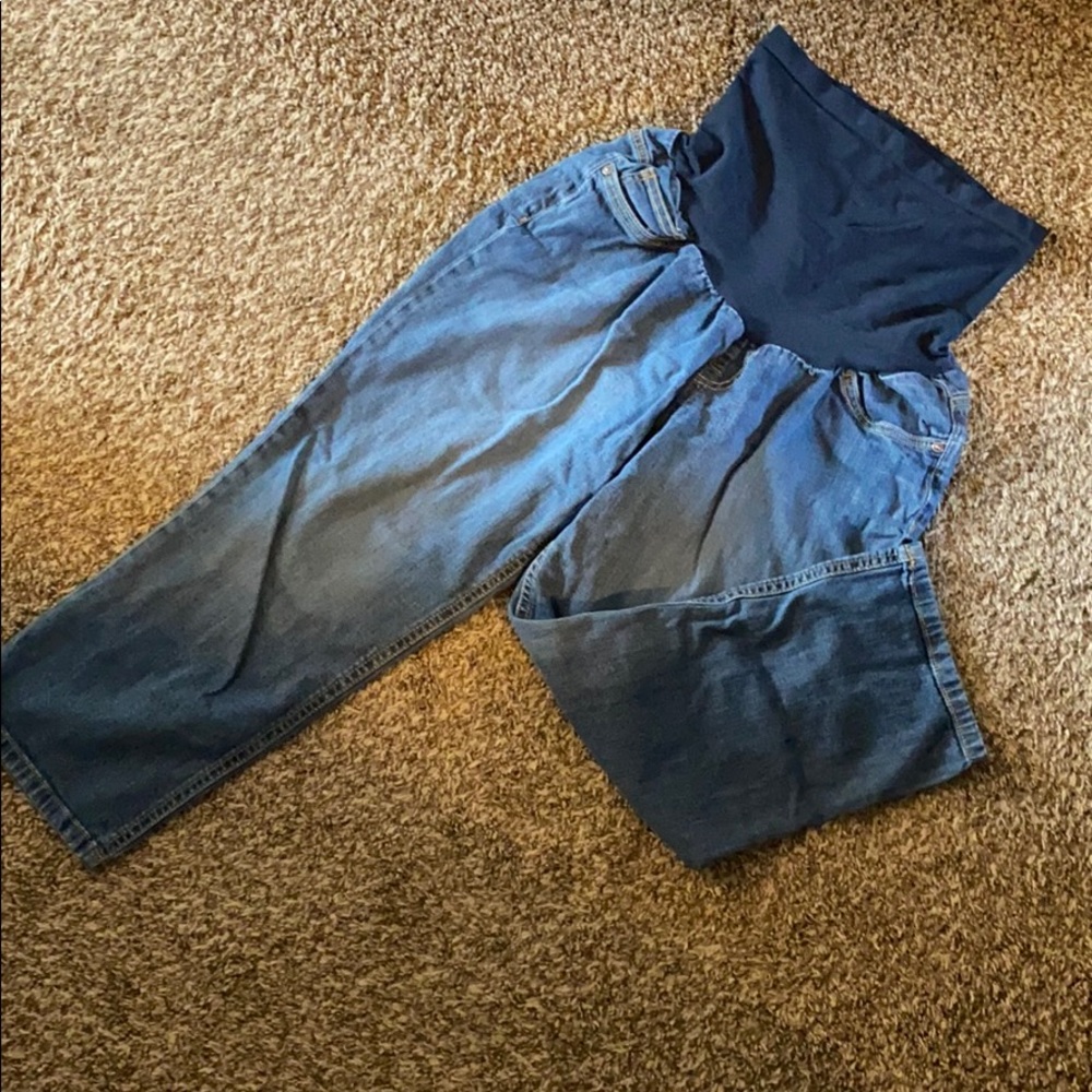 Indigo blue maternity Capri